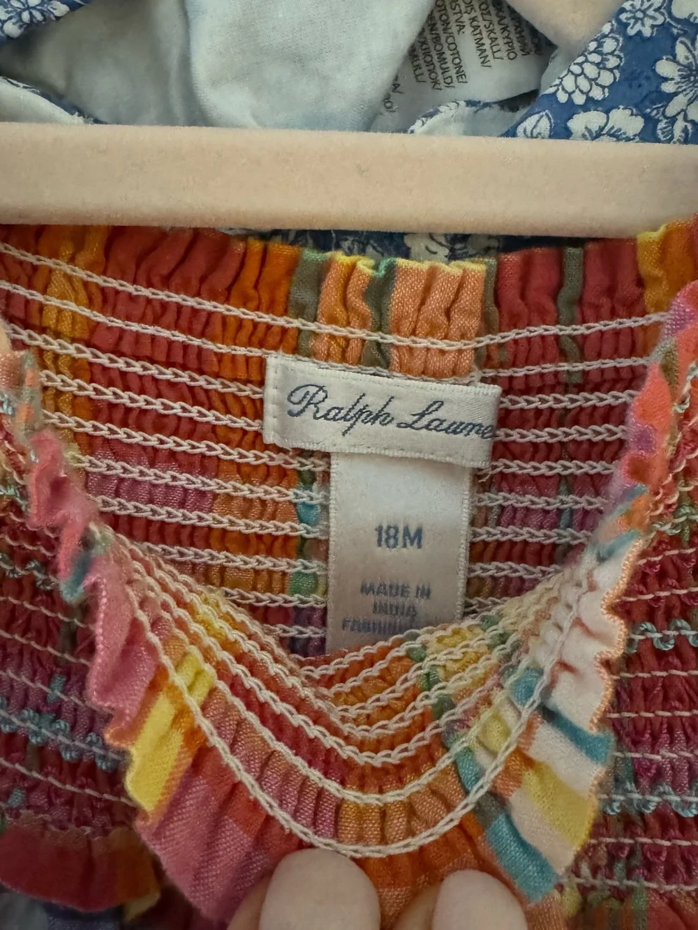 Ralph Lauren Toddler Girls' Multicolor Plaid Smocked Sundress